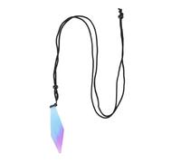 RiToEasysports Collier Pendentif, fabriqué à la Main, Unique, Lueur dans la Nuit, Pendentif en Résine Lumineuse, Cadeau pour Femmes (Bleu Violet)
