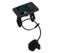 RiToEasysports Compteur de Vitesse de Vélo Écran Couleur ABS Panneau LCD TFT étanche avec Port USB pour Scooter électrique, Affichage Rotatif de 3,5 Pouces Vitesse en Temps Réel Niveau de Batterie