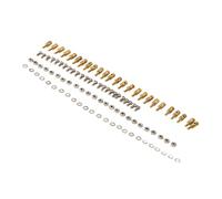RiToEasysports Connecteurs de tige de poussée RC - Réglage rapide - Butée de liaison avec vis, écrous, joints - Accessoires pour modélisme, bateau, avion, hélicoptère (1 mm)