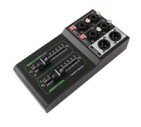 RiToEasysports Contrôleur de Volume Passif, 2 Entrées 1 Sortie XLR | Connecteurs XLR équilibrés, Conception Passive pour un Son Propre, Châssis Métallique, Prend en Charge Entrée Microphone et