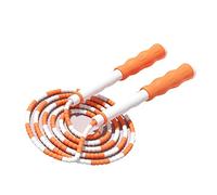 RiToEasysports Corde à Sauter Segmentée, Cordes à Sauter Perlées Classiques Corde à Sauter Perlée Douce pour Enfants et étudiants (Orange)