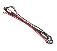 RiToEasysports Corde d'arc en Nylon pour Tir à l'arc, 12 Brins de 58 à 70 Pouces pour Arc Classique Longbow, Installation Rapide, Noir Rouge pour Les Archers d'entraînement sur Cible de Chasse (68)