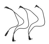 RiToEasysports Cordon Alimentation Guitare, Câble Chaîne Marguerite 5 Voies Compact 17 cm pour Séparateur Effets, Câble d'Alimentation pour Guitaristes Scène Studio Enregistrement