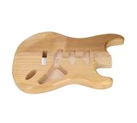 RiToEasysports Corps de Guitare inachevé, Bois de Noyer fabriqué avec un Grain Naturel Riche pour la Personnalisation, Compatible avec une Large Gamme de Manches et de Micros