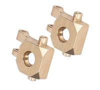 RiToEasysports Coupe de Direction en Laiton RC, 2 Pièces de Mise à Niveau D'articulation de Blocs de Coupe de Direction Avant Dorés pour Traxxas 1/18 TRX4M Pièces de Mise à Niveau de Voiture RC