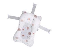 RiToEasysports Coussin de Bain bébé, Antidérapant Réglable Respirant, Oreiller de Bain pour Nourrisson pour Positions Assise et Allongée, avec Design Lavable et Pliable (WHITE)