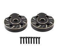 RiToEasysports Couvercle du Portail en Laiton 2PCS, RC Crawler Car Portal Astal Assies Couvercle Plaques de Vis pour SCX10 III 1/10 RC Crawler Car