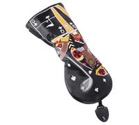 RiToEasysports Couvre-tête de Club en Bois avec Cuir PU de qualité Supérieure, Bande à Double Couture, pour Pilote Hybride en Bois de Parcours (Reine Noire n°3/5)