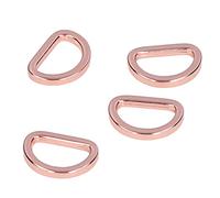 RiToEasysports Craft Anneaux de Petites Boucles de Sac Décoratives Compactes Fiables, Facile à Utiliser pour le Matériel de Sac, 10 Pcs (or rose)