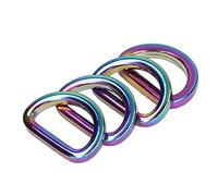 RiToEasysports Craft Anneaux de Petites Boucles de Sac Décoratives Compactes Fiables, Facile à Utiliser pour le Matériel de Sac, 10 Pcs (COLORFUL)