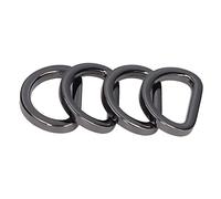 RiToEasysports Craft Anneaux de Petites Boucles de Sac Décoratives Compactes Fiables, Facile à Utiliser pour le Matériel de Sac, 10 Pcs (Argent noir)