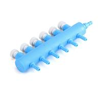RiToEasysports Distributeur de Tuyaux D'oxygène, Vanne de Contrôle Polyvalente pour Alimentation en Air D'aquarium, Plusieurs Modèles Disponibles, Construction en Plastique Durable (6 têtes)