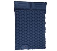 RiToEasysports Double Matelas de Couchage de Camping, Conception Ergonomique et étanche pour Les Activités de Plein Air, Couleur Marine, 49,2x77,1 Pouces