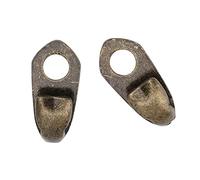 RiToEasysports Ensemble D'accessoires de Réparation de Rivets de Crochets de Dentelle de Botte en Alliage pour Camping en Plein Air Randonnée Escalade, 20 Crochets en Métal doré pour Sangles de