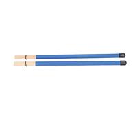 RiToEasysports Ensemble de Brosses à Tambour, Outil de Percussion en Bambou de qualité Supérieure, Jolis Sons pour Batteurs, 2 Pièces (BLUE)