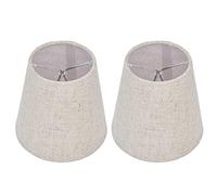 RiToEasysports Ensemble de Cache-lampes de Table avec 2 Clips en Tissu sur Abat-jour pour Chandelier à Vis E14 - Idéal pour les Appliques Murales, les Studios - Env. 9,2x14,2x13cm (PT13)