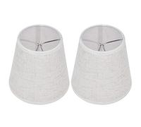 RiToEasysports Ensemble de Cache-lampes de Table avec 2 Clips en Tissu sur Abat-jour pour Chandelier à Vis E14 - Idéal pour les Appliques Murales, les Studios - Env. 9,2x14,2x13cm (PT09)