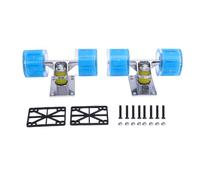 RiToEasysports Ensemble de Camions de Croisière de 3,2 Pouces, Camions à roulettes avec Roues de Roues PU à Friction de 55x45 Mm pour la Croisière dans la Rue et la Nuit (Blue)