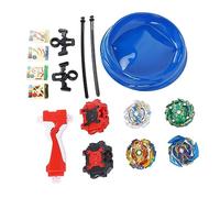 RiToEasysports Ensemble de Jouets de Lanceur de Gyroscope de Rotation pour Enfants, 4 Gyroscopes avec Lanceurs, Jeu de Course Facile, Plastique Durable, Couleurs Cool, Idéal pour Les Enfants