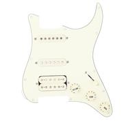 RiToEasysports Ensemble de Plaques de Protection Pré-câblées pour Guitare électrique, Plaque de Protection SSH 11 Trous avec Micro Double Bobinage et Micro Simple Bobinage, pour Guitares de