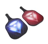 RiToEasysports Ensemble de Raquettes de Sport 2 Pièces avec Bois Composite en Fibre de Verre, Sac de Transport, 4 Balles, 2 Ramasseurs de Balles, Poignées pour Jeu en Plein Air