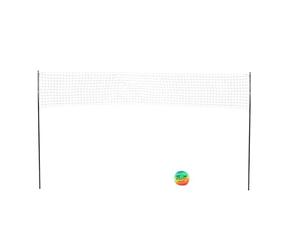 RiToEasysports Ensemble de Volley-Ball Portable, Système de Filet Complet avec Poteaux en Acier à Support Solide pour Les Sports de Camping en Plein Air, Plage et Arrière-Cour