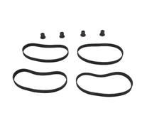 RiToEasysports Ensemble d'engrenages de Courroie de Moteur, 4 Courroies en Caoutchouc Robustes et Kit de Remplacement d'engrenages en Acier de Précision pour Composants 'entraînement de Machines