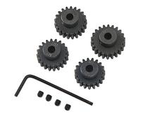 RiToEasysports Ensemble D'engrenages de Pignon de Moteur RC M1 5 Mm, Kit D'engrenages de Remplacement en Acier 19T 20T 21T 22T pour Modèle de Voiture 1 8 RC, avec Trous de Vis Antirouille et de