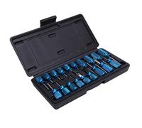 RiToEasysports Ensemble d'outils de Retrait de Connecteur de Fil Universal 19PCS, Kit de Retrait à la Borne Non Destructive, Plage Complète avec Poignée en Aluminium molletté pour la Plupart