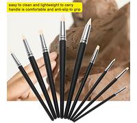 RiToEasysports Ensemble D'Outils de Sculpture de tonalité en Caoutchouc 9pcs Shaper pour la Coupe, les Outils de Sculpture Légers et Faciles à Nettoyer