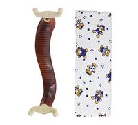 RiToEasysports Épaulière de Violon en Bois D'érable pour Violon 3/4 4/, avec Coussinet en Mousse Souple et Pieds en Caoutchouc pour Plus de Confort et de stabilité, Comprend un Chiffon de