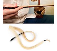 RiToEasysports Erhu Bow Hair - Fine Ductile, Longue Durée de Vie - Pure, Belle Ton Véritable Crin de Cheval de Mongolie Accessoire Pratique pour Archets de Violon, Alto et Violoncelle 31,5 Pouces