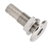 RiToEasysports Évent de Drainage Marin en Acier Inoxydable 316, Port de Sortie de Cale de Bateau Poli Miroir avec Oxydation Anodique Claire, pour Accessoire de Drainage d'eau de Yacht (MJS022-3/4〃)