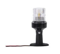 RiToEasysports Feu Arrière de Bateau en Plastique LED, Feu de Navigation 5 Pouces 3W, Blanc, Lampe Marine Ronde, Imperméabilisation pour Ponton Jon Boat, Navigation de Nuit