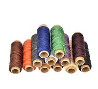 RiToEasysports Fil de Filetage à Couture en Cuir 150d à Longue Durée, 12 Couleurs pour Coutures de D'artisanat