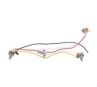 RiToEasysports Fil de Guitare, Faisceau de Câblage de Guitare électrique, Réduction du Bruit, Kit pré-câblé de Micro à Double Bobine pour Basse à 3 Voies pour Circuit électrique