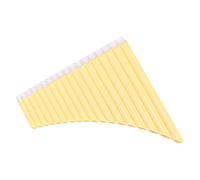 RiToEasysports Flûte de Pan en clé C - Facile à Apprendre et à Jouer avec Sac de Transport pour Enfants, Adultes, Débutants, Enseignants (Yellow)