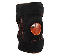 RiToEasysports Genouillère, Noir Unisexe Sporting Genouillère Réglable Silicone Ressort Creux Type Ouvert Genouillère