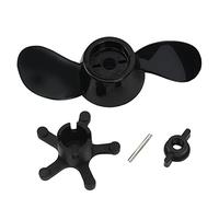 RiToEasysports Hélice, Kit de Remplacement Marin pour Hélice de Bateau en Plastique épaissi à 2 Pales pour Moteurs 12V 24V Noir