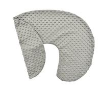RiToEasysports Housse de Coussin D'allaitement pour bébé, Velours à Bulles Ultra Doux, Coussin de Soutien en Forme de U avec Design Amovible pour Nourrisson (GRAY)