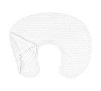 RiToEasysports Housse de Coussin D'allaitement pour bébé, Velours à Bulles Ultra Doux, Coussin de Soutien en Forme de U avec Design Amovible pour Nourrisson (WHITE)