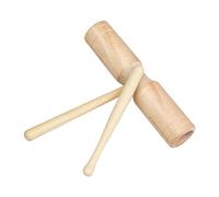 RiToEasysports Instrument de Percussion, Cylindre en Bois à Double Son, Jouets éducatifs de Percussion pour Salle de Classe Préscolaire pour Enfants (Petit Cylindre Double Sonore)