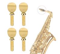 RiToEasysports Jeu de 4 Vis de Ligature pour Embout de Saxophone plaqué or, pour Ateliers de Réparation D'instruments à Vent