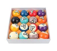 RiToEasysports Jeu de Boules de Billard, Boules Professionnelles de Taille Réglementaire (57,2 mm) aux Couleurs Contrastées et à L'équilibre Parfait, pour la Compétition et Le Jeu à Domicile.