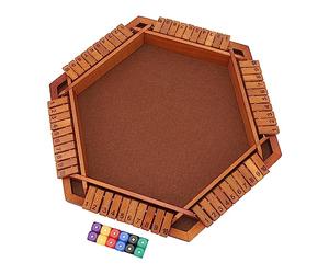 RiToEasysports Jeu de Dés Shut The Box en Bois, Jeu de société de | Construction en Tilleul de qualité Supérieure, Pratique éducative de L’arithmétique, Divertissement en Classe ou en