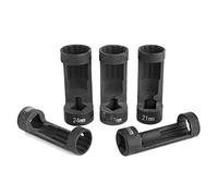 RiToEasysports Jeu de Douilles pour écrous de Jambe de Force, 12 Points, 1/2 Entraînement, Outil de Jambe de Suspension, Kit de 5 Pièces en Alliage d'aluminium pour clé Hexagonale 6496, Tailles 18