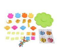 RiToEasysports Jeu de Pêche d'abeille Jouet 80 Perles de Jeu de Planche Interactive ABS Set Portable Table Top Table Game de Pêche d'abe