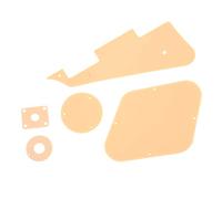 RiToEasysports Jeu de Pickguard pour Guitare, Lisse, Léger, Anti-rayures, Remplacement pour Guitare, Métal Acrylique Crème, 13 Vis de Montage Incluses