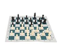 RiToEasysports Jeu D'échecs Standard International, 32 Pièces D'échecs en Plastique avec échiquier 34x34cm/13.4x13.4in pour la Compétition Échecs, Sports de Loisirs