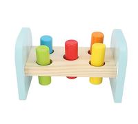 RiToEasysports Jouet à Frapper avec Marteau, Banc de Coordination des Yeux de Main en Bois, Jouet à Frapper, Boucle en Silicone pour la Maison des Enfants (Type 1